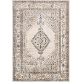 Loloi II Teagan Area Rug, 7'-11" x 10'-6", Oatmeal/Ivory