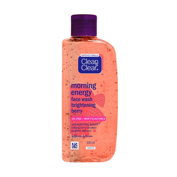 Clean & Clear Morning Energy Face Wash Brightening Berry Ext Brighten Skin100ml