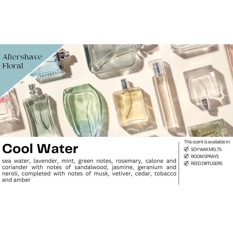 Cool Water Highly Scented Soy Wax Melts