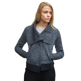 Alex + Abby Women's Plus-Size Moto Textured Jacket 1X Black