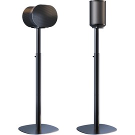 Speaker Stands for Sonos Era 100 SL, Era 100 & Era 300 - Height Adjustable Floor Stands 29.1''–39'', Dual-Mount Base Design, Concealed Cable Management, 11 lbs Max Load, Pack of 2, Black