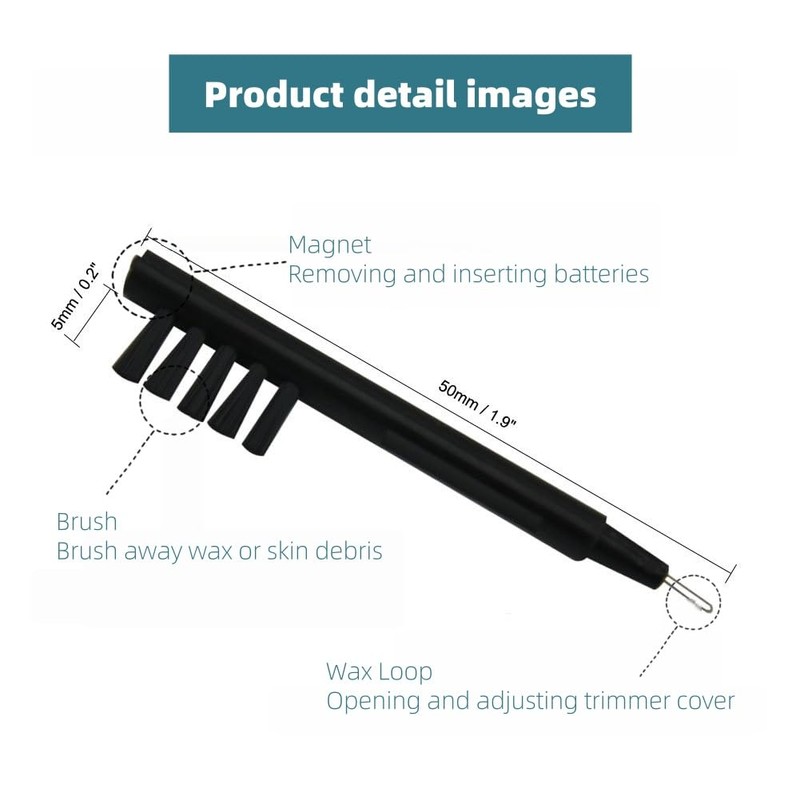 Pack of 10 Cleaning Brush for Hearing Aids, Nylon Hearing