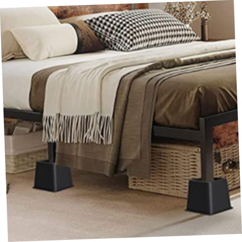 Ciieeo 4pcs Furniture Riser Blocks for Bed Frame Table Elevation