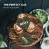 1 x Heart Coaster - Name Hanna Camouflage Army Military