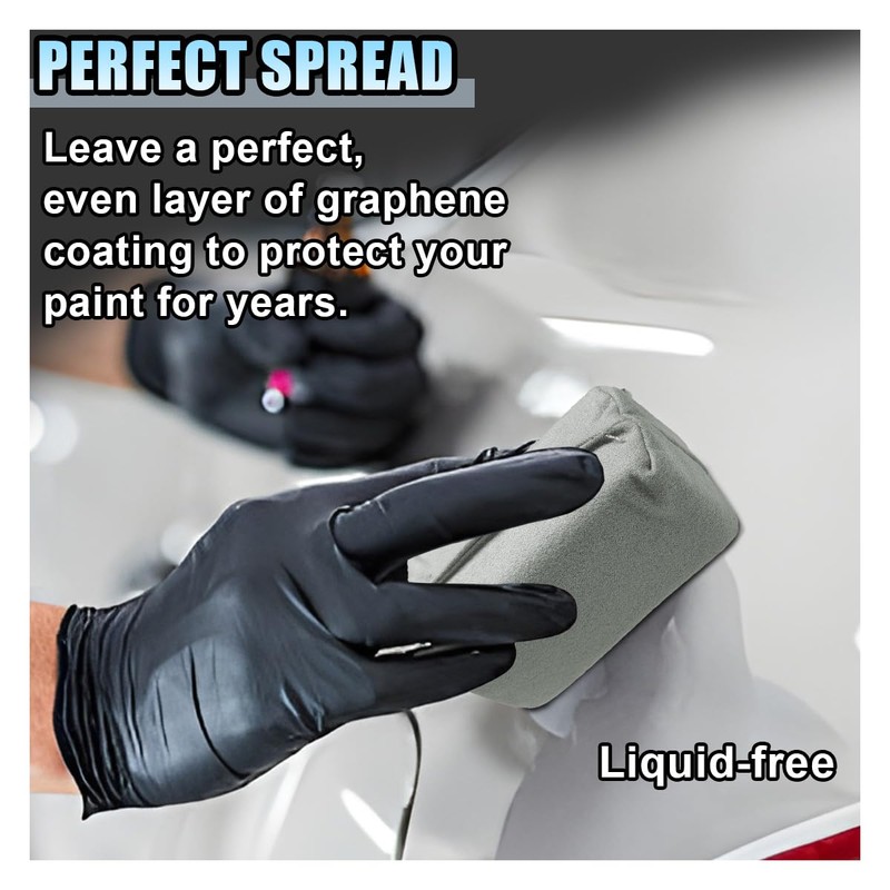 Suede Microfiber Applicator Pad, Ceramic Coating Sponge Pad, Multi-Purpose Car