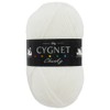 Cygnet Chunky White Yarn: 100g