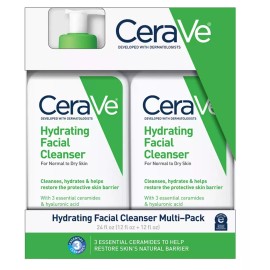 CeraVe Hydrating Facial Cleanser 12 oz, 2pk