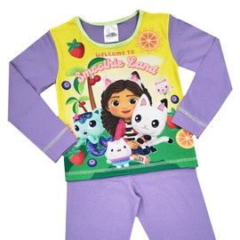 Girls Gabbys Dollhouse Pyjamas Dolls House PJs (Gabbys Dollhouse - Smoothie, 18-24 Months)