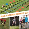 Speed Agility Train Kit, 19Ft Flat Ladder 10pcs Disc Cones