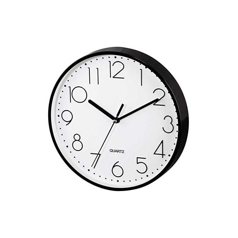 Hama 123165 PG-220 Wall Clock, silent, black
