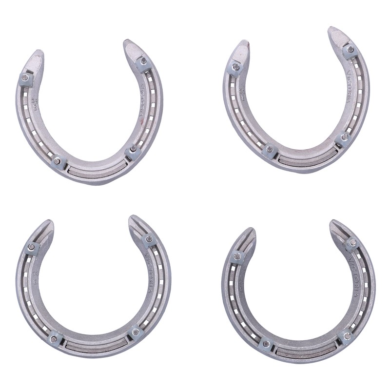 Aluminum Alloy AntiSlip Snow Speed Racing Horseshoes Kit Horse Training