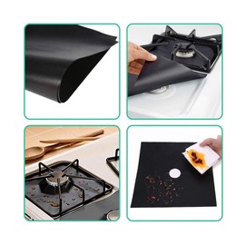 10 Pack Gas Stove Burner Covers, BetterJonny Non-stick Stovetop Burner Liners Gas Range Protectors for Kitchen, Size 10.6” x 10.6”, Double Thickness 0.2mm, Cuttable, Dishwasher Safe, Easy to Clean