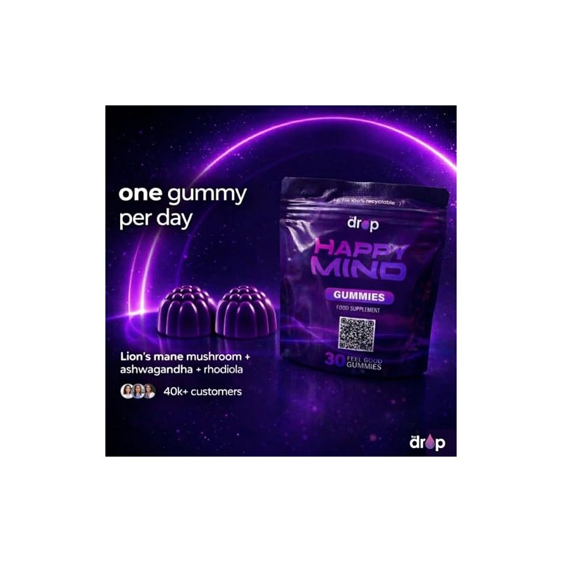 Happy Mind Gummies - Lions Mane & Ashwagandha 5 in