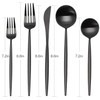 Matte Silverware Set,SHARECOOK 5-Piece 18/10 Stainless Steel Flatware Set,Kitchen Utensil