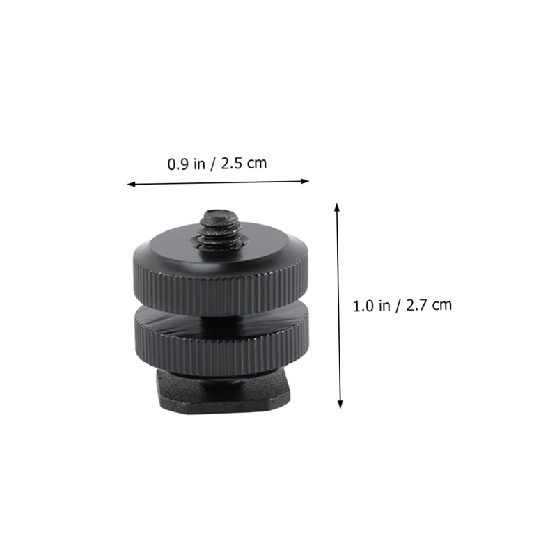 KOMBIUDA 4PCS Hot Shoe Adapter Set Aluminum Alloy Tripod Screw