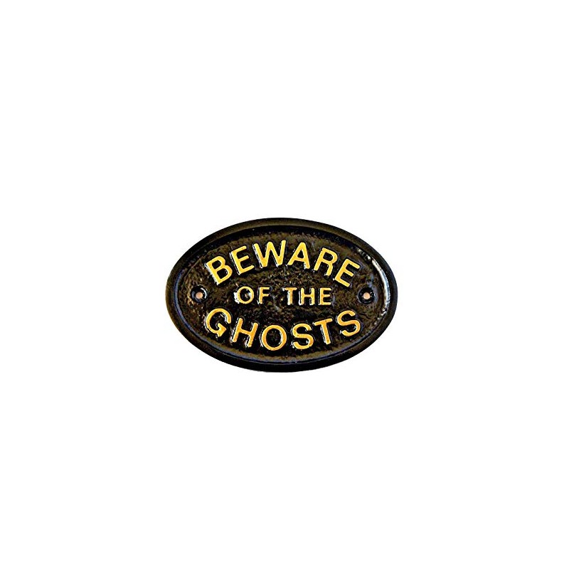 Artisan Beware of the Ghosts House or Front Door Plaque