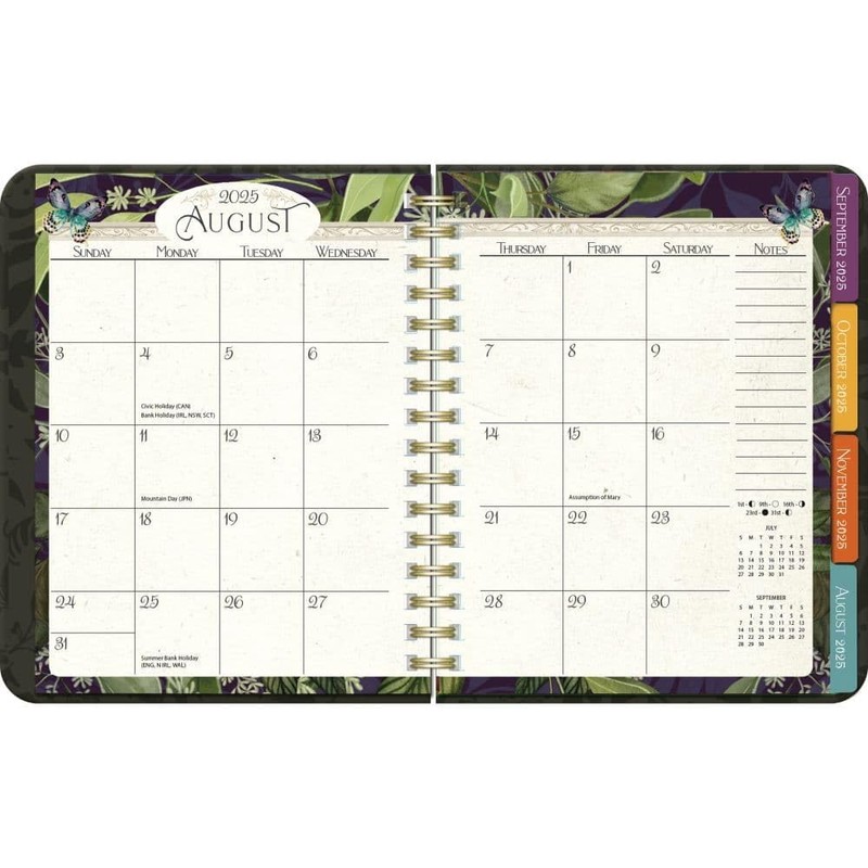 Lang, Midnight Garden Deluxe 2026 Planner