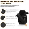 Hammer Holster Compatible with Diamondback Tool Belt, Left Handed Hammer
