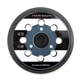 5" - 8 Hole Backup Pad Hook and Loop for Makita, DeWalt, Porter Cable Replacement Sander Pad Fits DW421/K, DW423/K & BO5010, BO5030K, BO5031K, BO5041K & 390