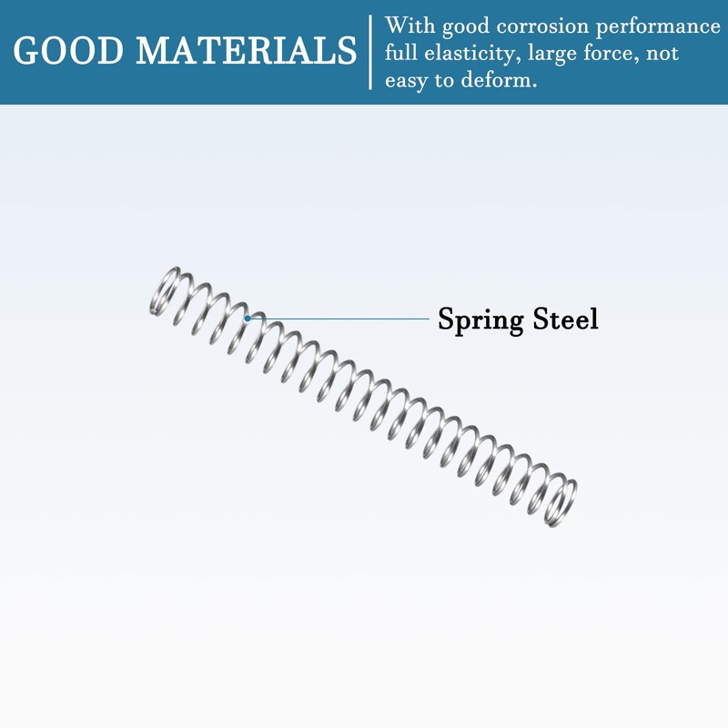 QUARKZMAN Small Compression Spring x 5 Pieces Spring Steel Tension