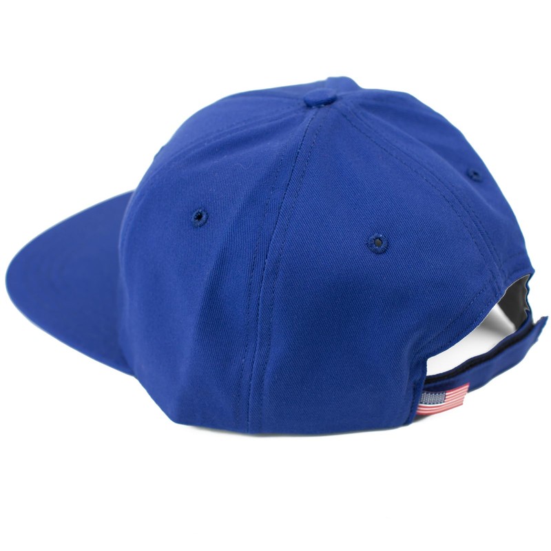 Corvette C7 Blue Stingray Cap, with Embroided Flag and Stingray