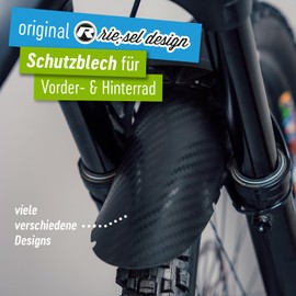 Riesel Design 1x Mudguard - kol:OSS - XL MTB Mudguard with Cable Ties / Stylish MTB Mudguard / Mountain Bike Mudguard as Splash Guard for All Wheel Sizes - Polygon