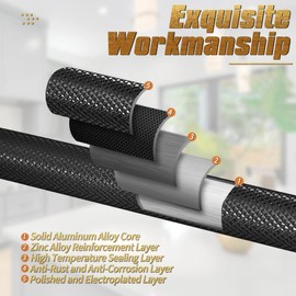 Zernmiarder Knurled Cabinet Pulls 2 Pack, 3.5 Inch Long Cabinet Handles Cabinet Door Handle, Kitchen Drawer Pulls Metal Dresser Pulls Knurled Cabinet Hardware - 2 1/2" Hole to Hole, Black & Gold