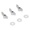 21Pcs Cymbal Felt Clutch Bracket Tube Drum Accessory with Stainless