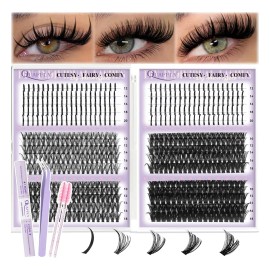 Kit De Extensiones De Pestañas Diy De 10 A 20 Mm, 600 Piezas