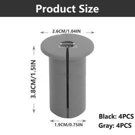 Cable Wall Grommet - ShiningUU 8 Pcs Durable Rubber Grommets for Holes, Cable Grommet for Furniture, 3/4 Inch Cable Entry Cover, Rubber Grommet Kit for Cable Routing & Hole Management