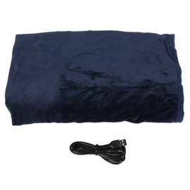 Heated Blanket USB 5V 2A Flannel Material Soft Comfortable Warm Electric Throw Blanket for Home Relaxing Sleeping Blue