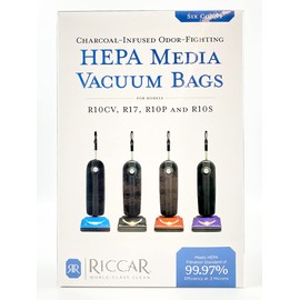 RICCAR SUPERLITE HEPA VACUUM BAGS, RLH-6
