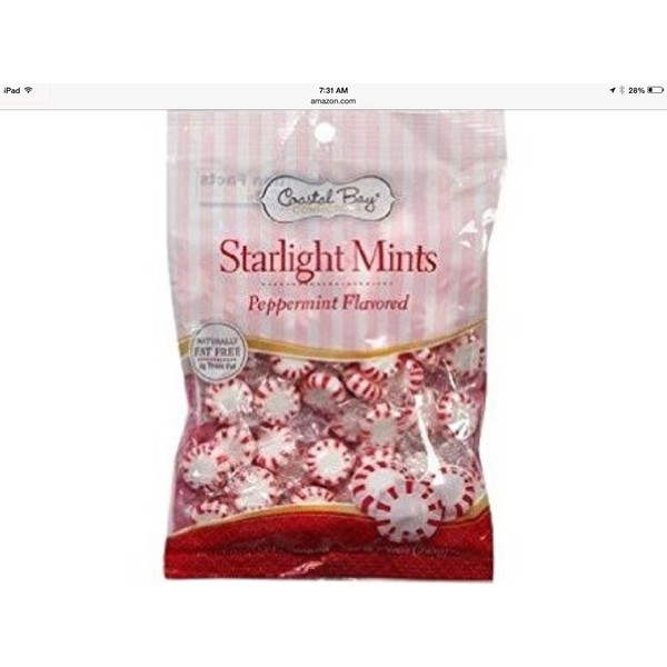 Coastal Bay Starlight Mints 1 (10 oz) Bag, Peppermint Flavor