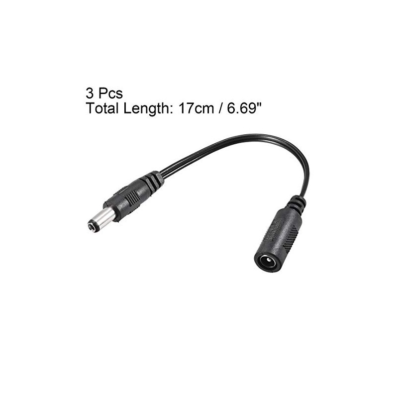sourcing map Adaptor Connector Converter 5.5 x 2.1 mm to