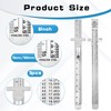 3 Pack Machinist Ruler 6 Inch Pocket Ruler Stainless Steel