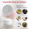 CATIFLIN 8 Inch Heat Resistant Trivets for Hot Dishes, 5-Pack