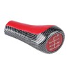 for X5 Gear Shift Knob, Red & Carbon Fiber 6