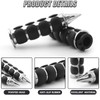 DREAMIZER Universal 1" (25mm) Chrome Spiked Head Motorcycle Hand Grips