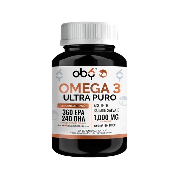 Omega 3 Premium 1300mg Aceite De Salmon Salvaje Puro Con