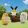 SZMDLX Positive Crochet Animals,3Pcs Emotional Support Affirmation Funny doll with