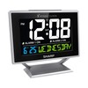 Sharp Desktop Dual Alarm Clock with Color Display - Atomic