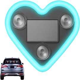Solar-Powered Heart-Shaped LED Neon Light for Car & Outdoor Decor - IP65 Waterproof, Multiple Modes, Romantic Ambience for Couples. (Lake Blue, 1pcs)