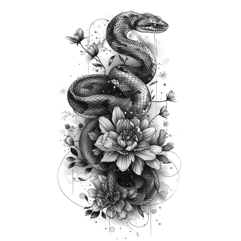 5 Sheets Temporary Snake Tattoo Bear Tattoo Eagle Tattoo Deer