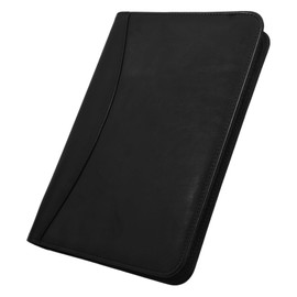 Operitacx Business Portfolio Binder Zippered Portfolio Organizer Pockets Padfolio for Women Office Accessory Document Binder Men's Business Folder