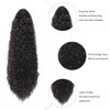 Luxiremi Curly Ponytail Hairpiece Clip Extension with Drawstring Long 55
