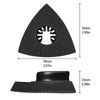 Alppihym Pack of 4 Delta Sanders Multitool Sanding Plate 80