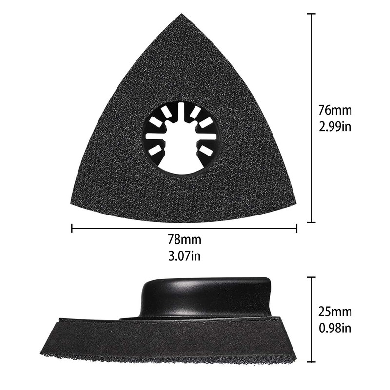 Alppihym Pack of 4 Delta Sanders Multitool Sanding Plate 80