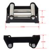 Winch Roller, Zinc Plated Winch 4-Way Roller Fairlead, Universal Recovery