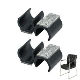 Pack of 4 Felt Gliders for Chairs, Parquet Chair Gliders, Cantilever Chair Gliders, Felt Gliders for Swing Chairs, Clamping Shell Gliders, for Protecting Tile Floors, Wooden Floors, Reduce Noise (25