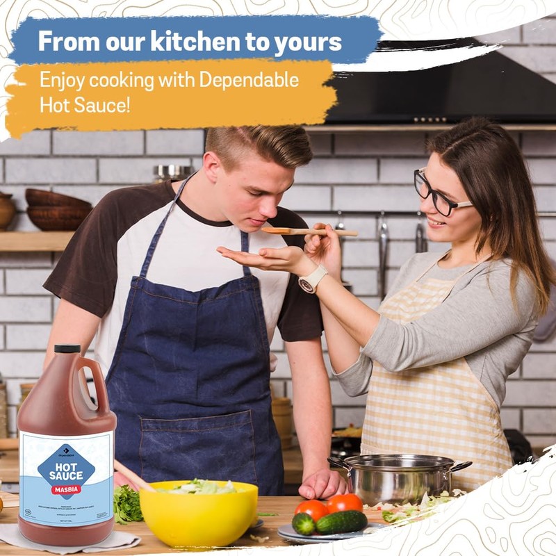 Dependable Food Hot Sauce - 1 Gallon Bulk Bottle -